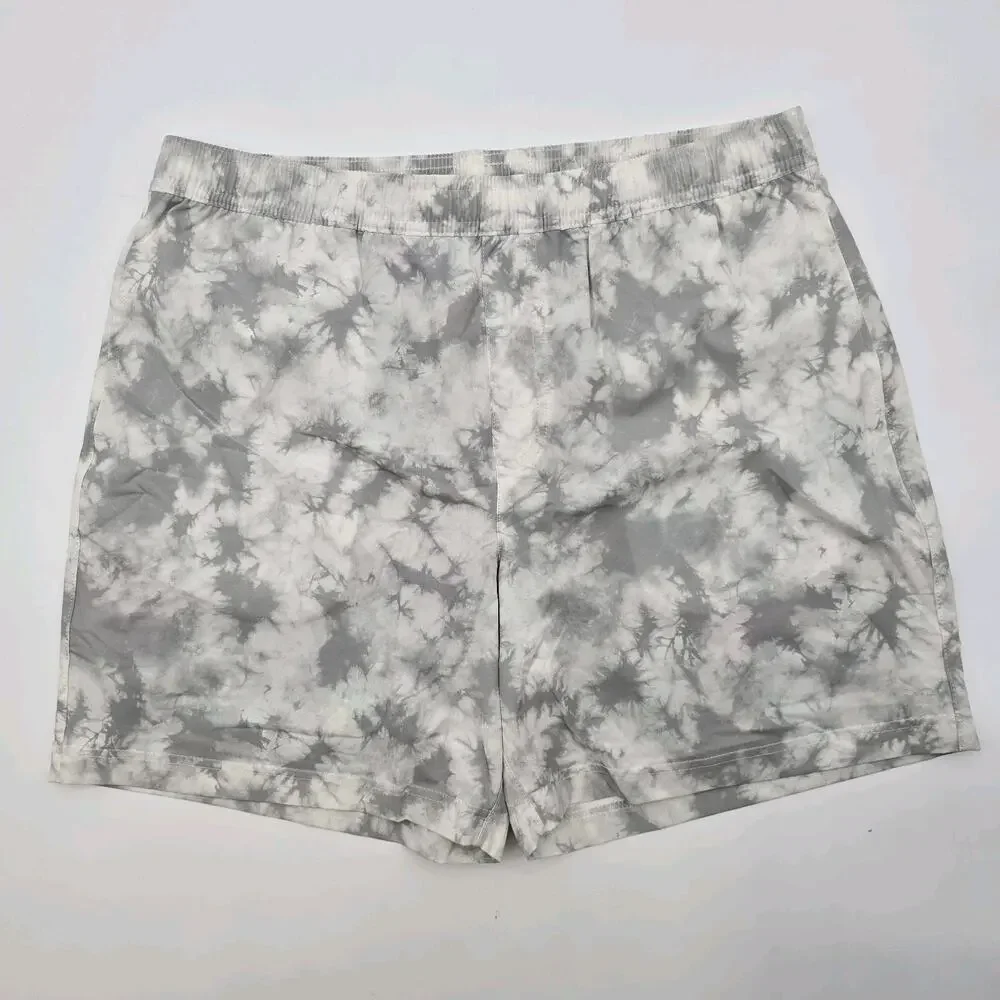 Chubbies Shorts Mens XL 5.5 Inch Gray Tie Dye Boxer Lined Athlounger 80s